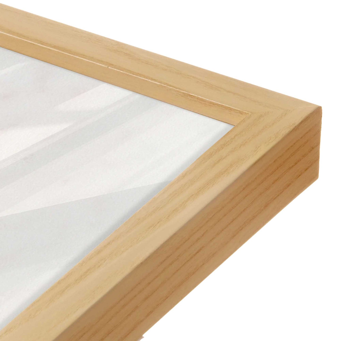 [Color:American Maple], Picture of art in a American Maple frame of the corner