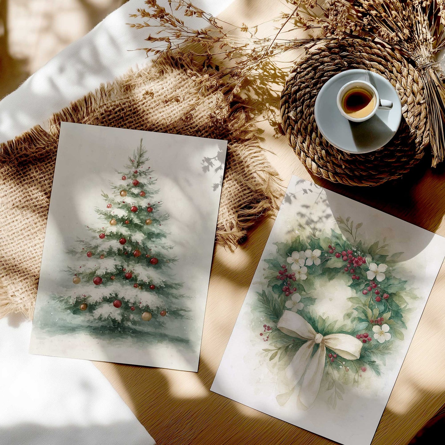 [color:Rolled Print], Picture in a room