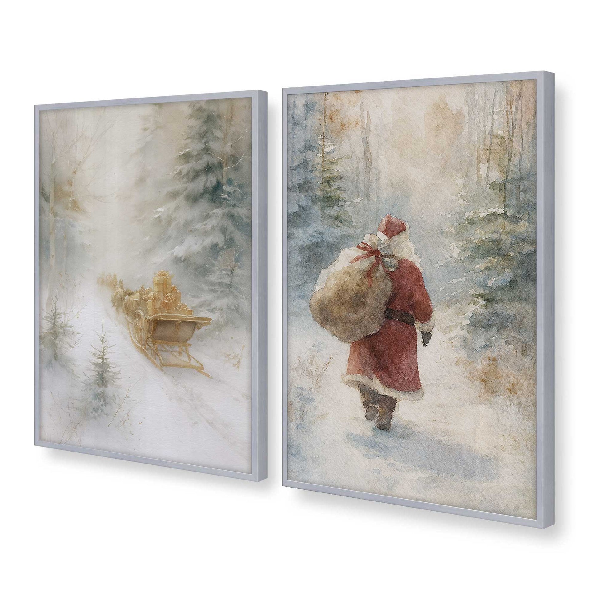 [Color:Polished Chrome], Picture of art in a Polished Chrome frame at an angle