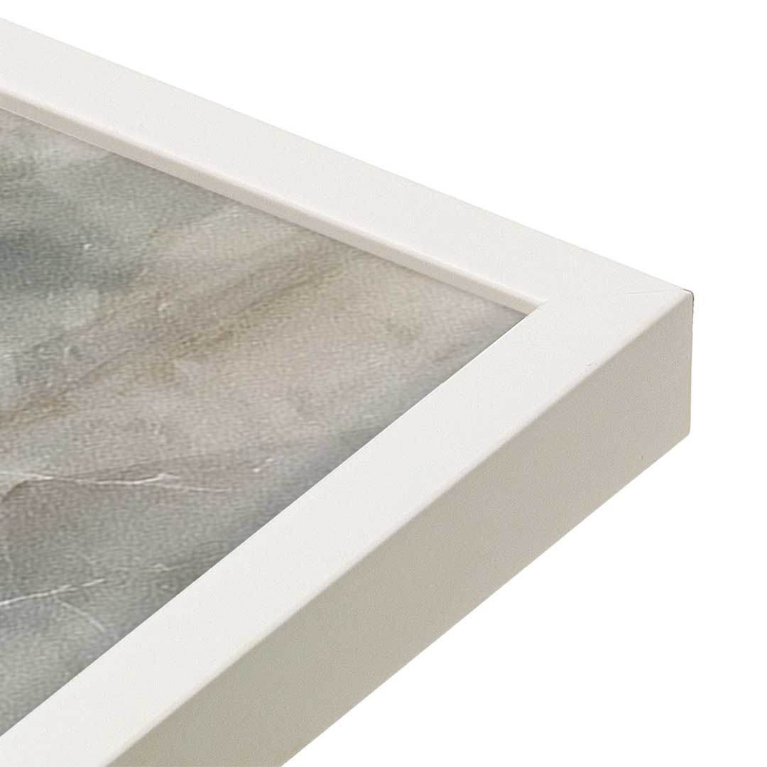 [Color:Opaque White], Picture of art in a Opaque White frame of the corner