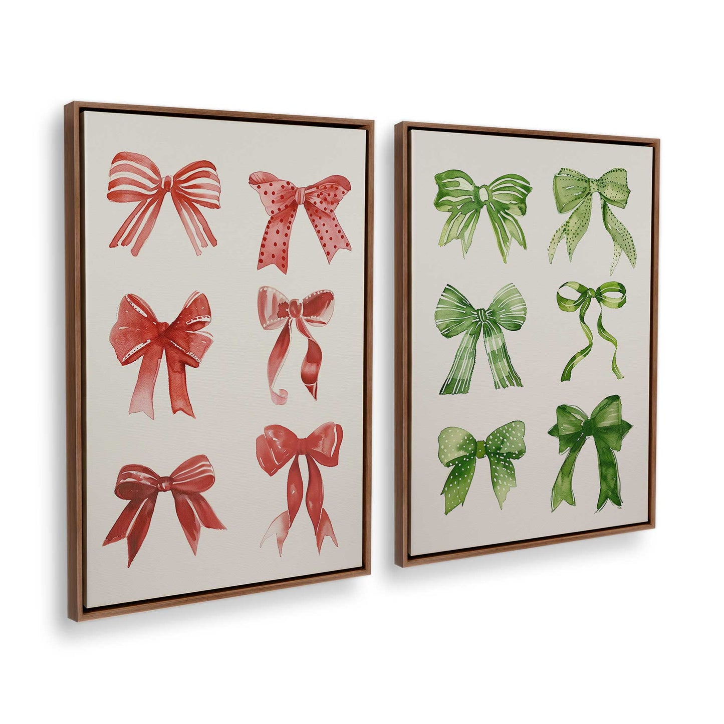 [Color:Walnut], Picture of art in a Walnut frame at an angle