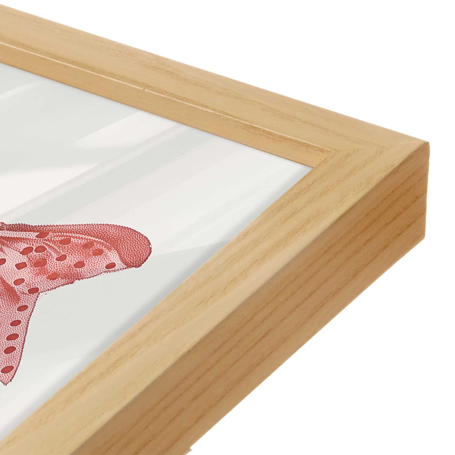 [Color:American Maple], Picture of art in a American Maple frame of the corner