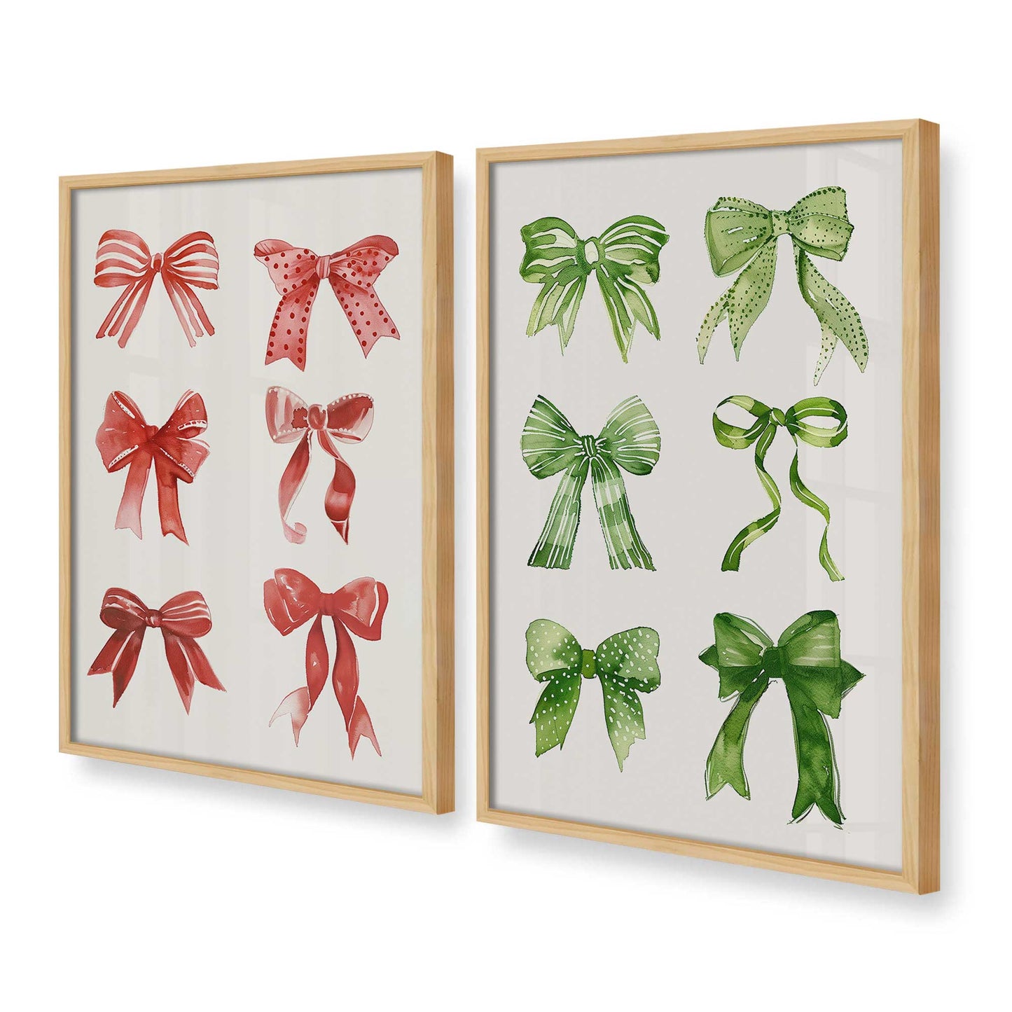 [Color:American Maple], Picture of art in a American Maple frame at an angle