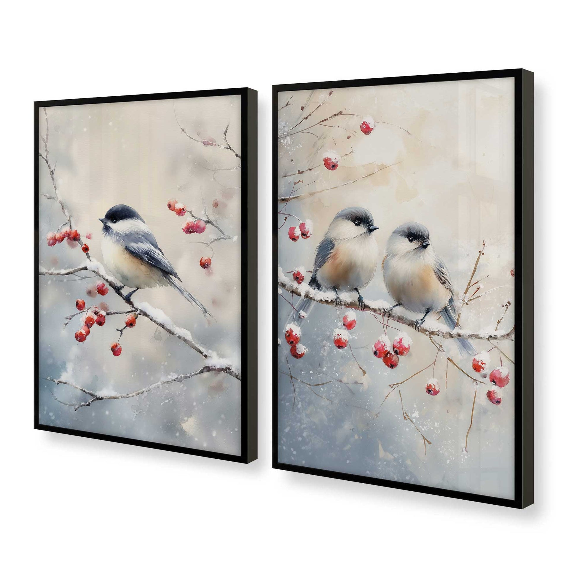 [Color:Satin Black], Picture of art in a Satin Black frame at an angle