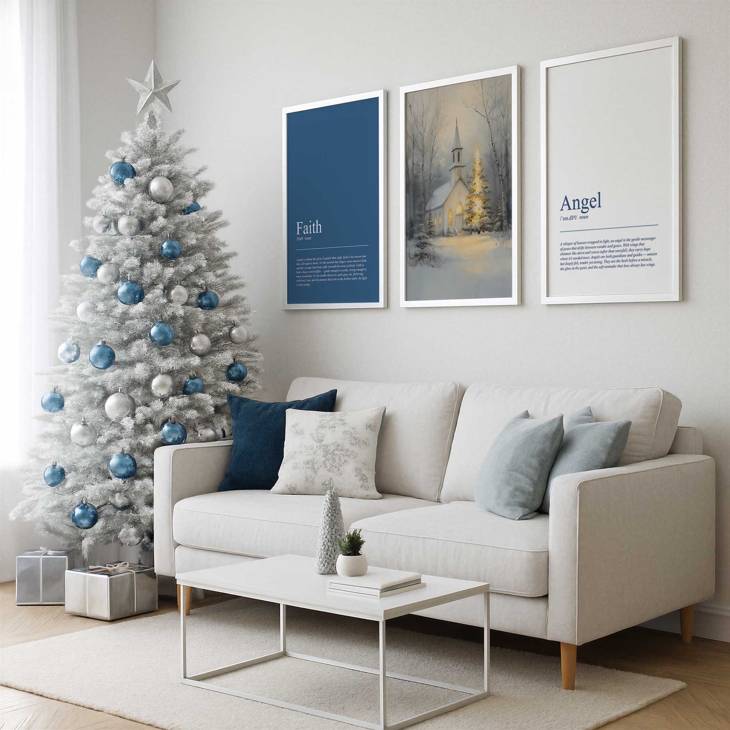 [Color:Opaque White], Picture of art in an Opaque White frame