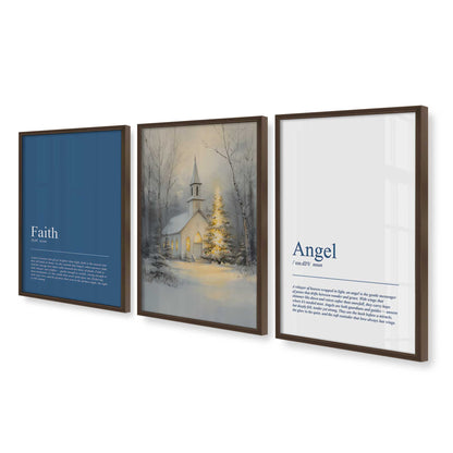[Color:Belvinder Brown], Picture of art in a Belvinder Brown frame at an angle