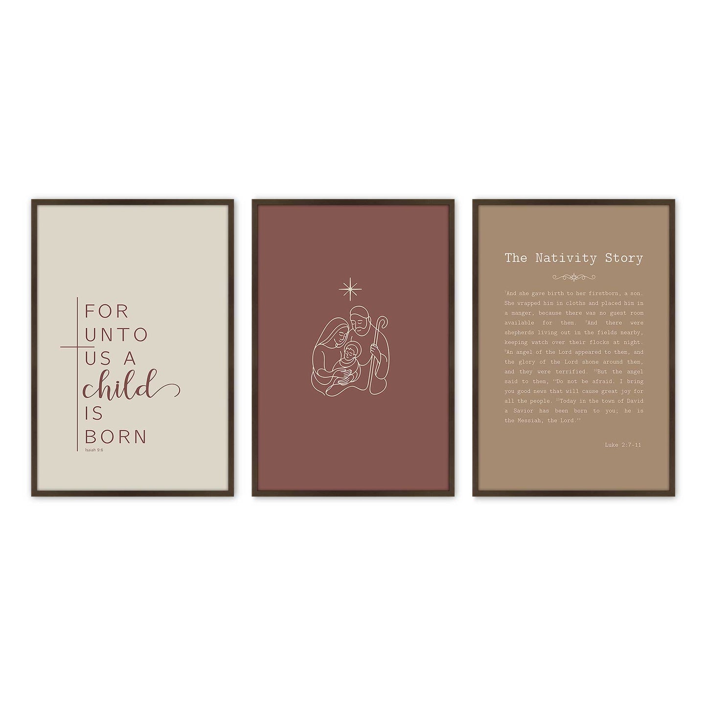 [Color:Belvinder Brown], Picture of art in a Belvinder Brown frame