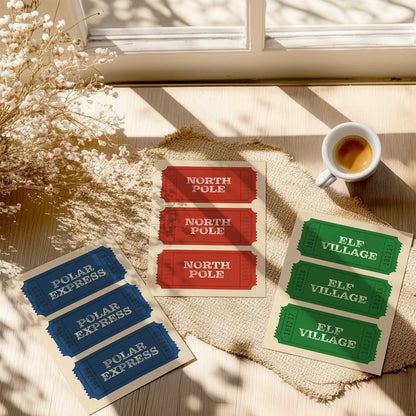 Holiday Heritage Tickets Set of 3 Prints