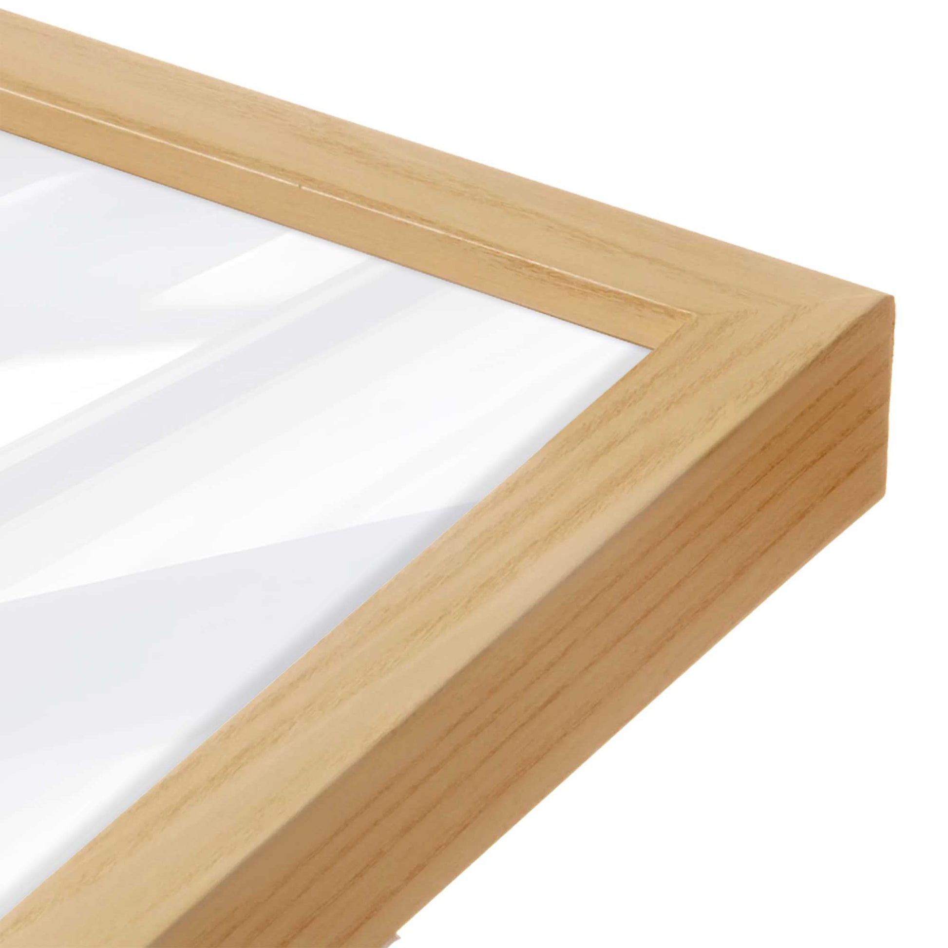 [Color:American Maple], Picture of art in an American Maple frame of the corner