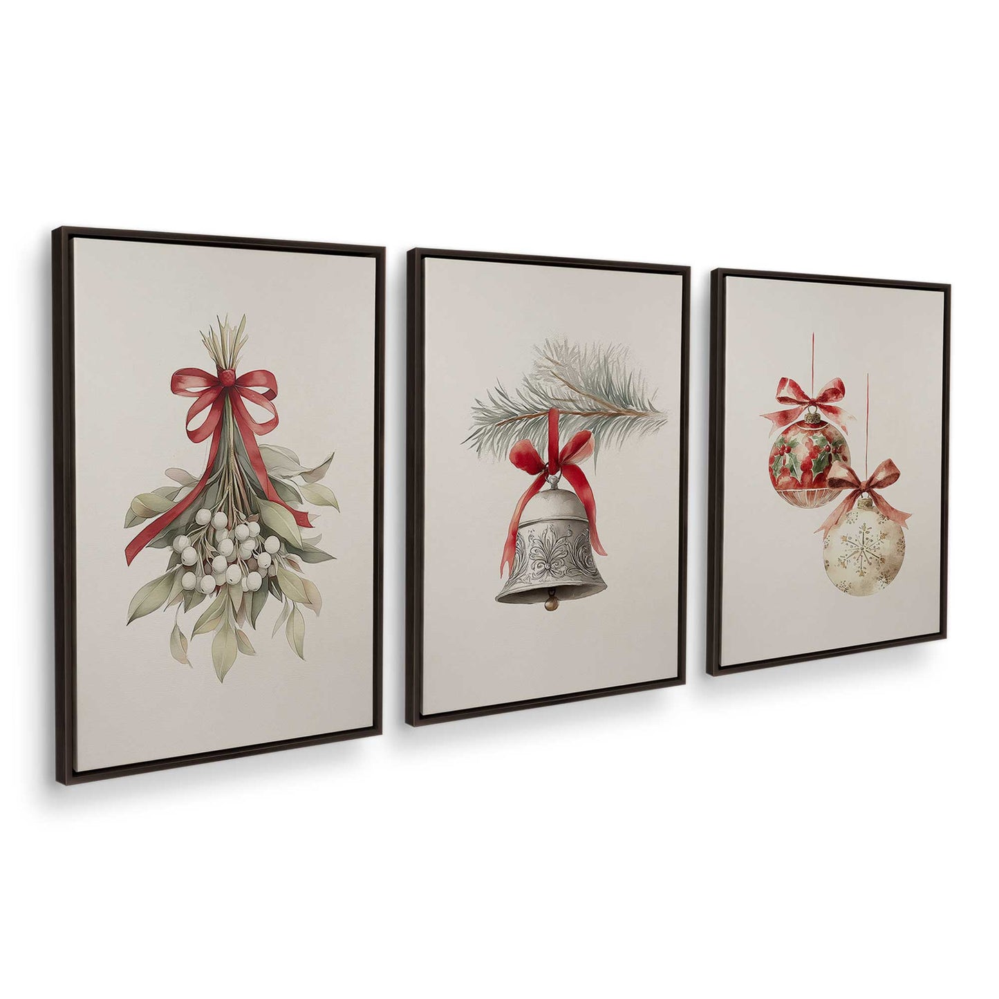 [Color:Espresso], Picture of art in an Espresso frame at an angle