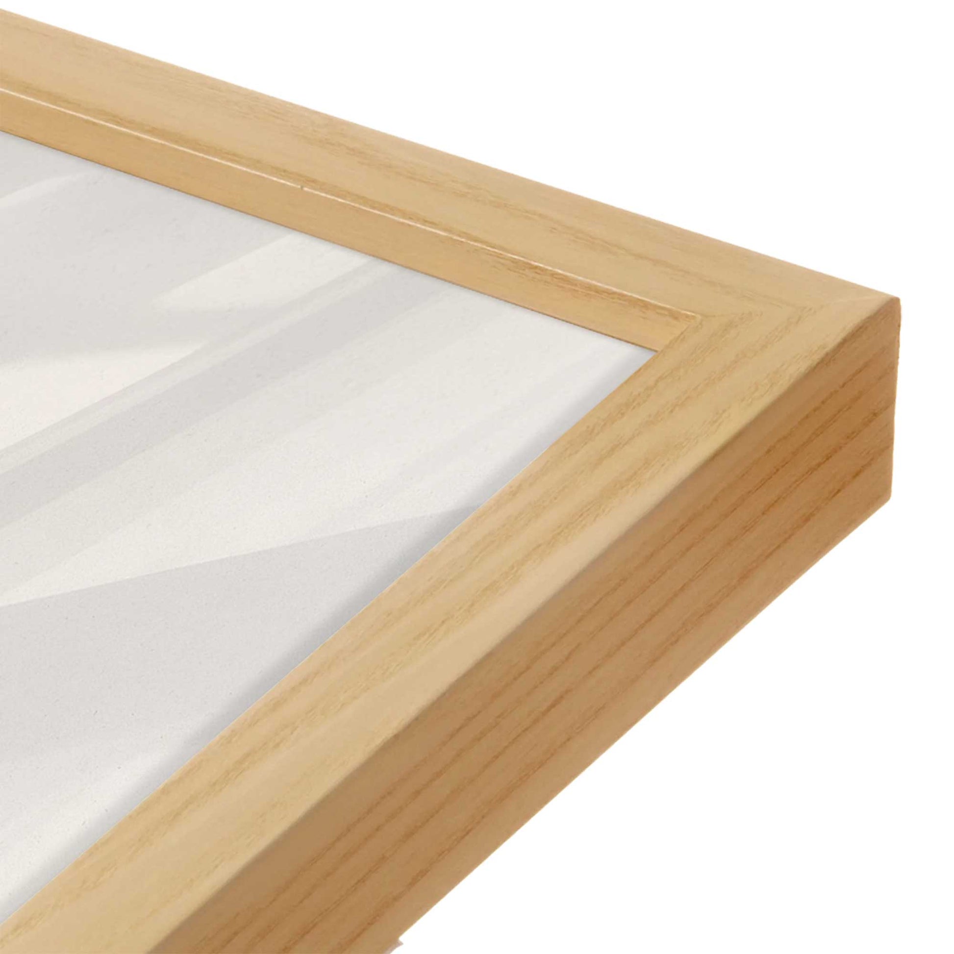 [Color:American Maple], Picture of art in an American Maple frame of the corner