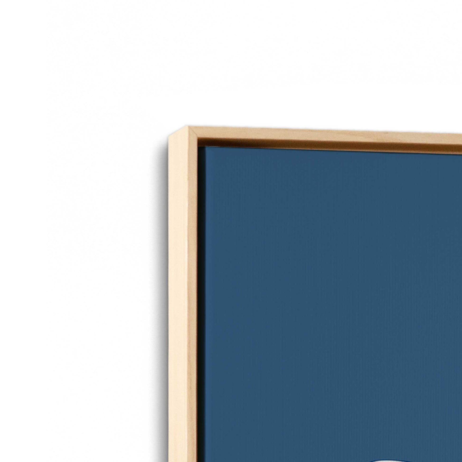 [Color:American Maple], Picture of art in an American Maple frame at an angle