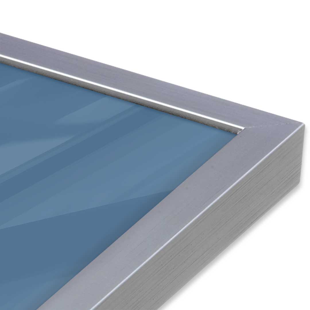 [Color:Polished Chrome], Picture of art in a Polished Chrome frame at an angle