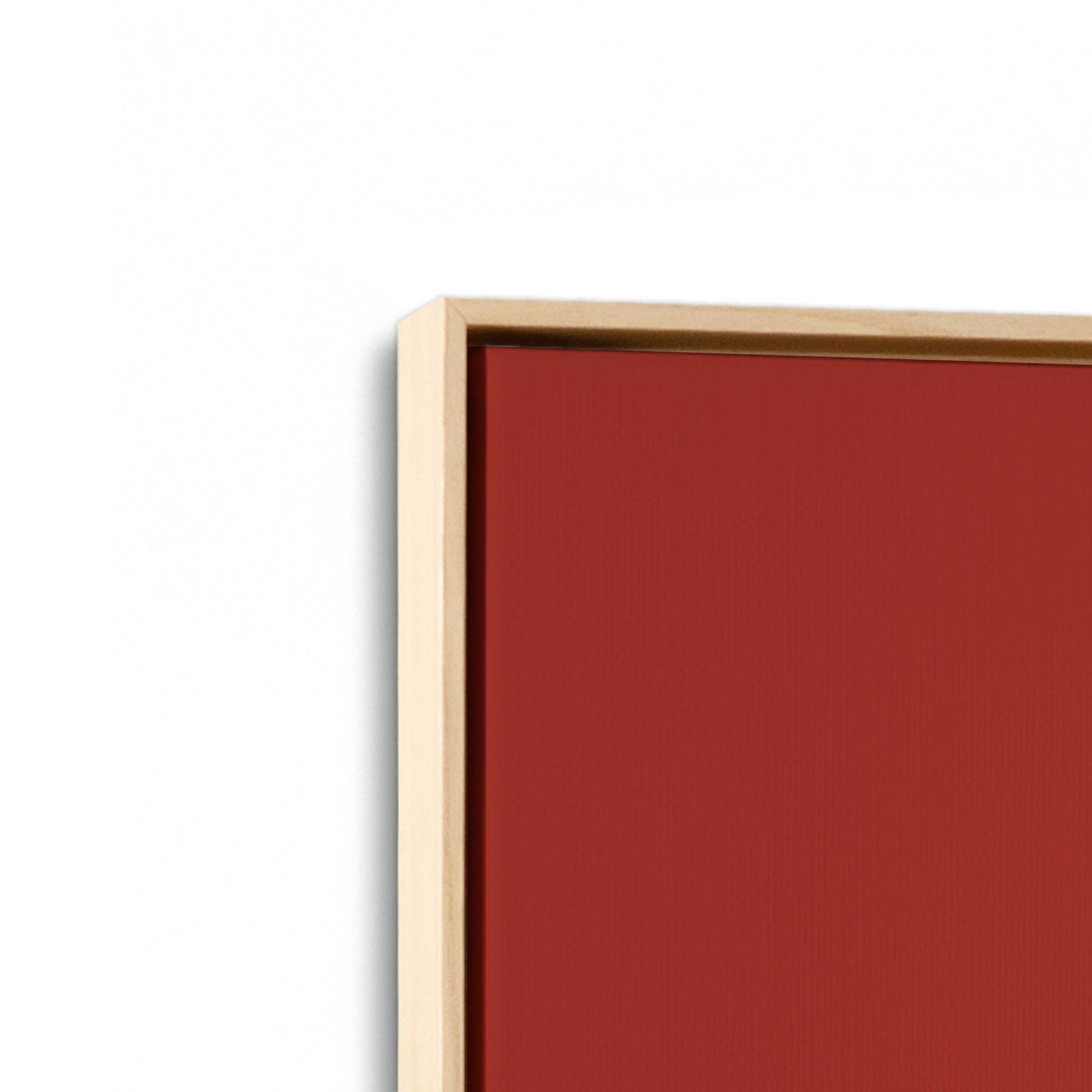 [Color:American Maple], Picture of art in an American Maple frame at an angle