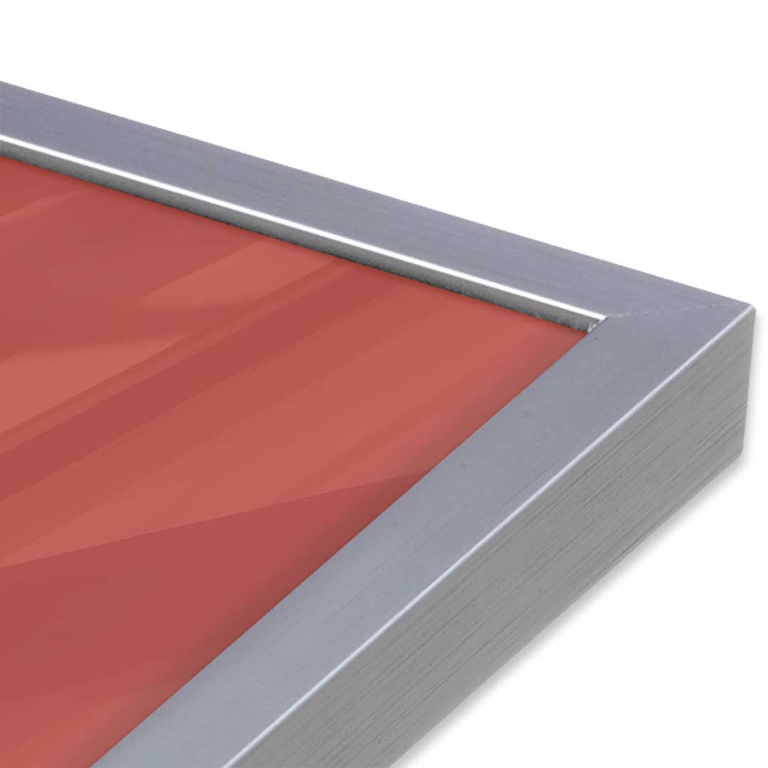 [Color:Polished Chrome], Picture of art in a Polished Chrome frame at an angle