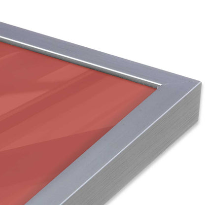 [Color:Polished Chrome], Picture of art in a Polished Chrome frame at an angle