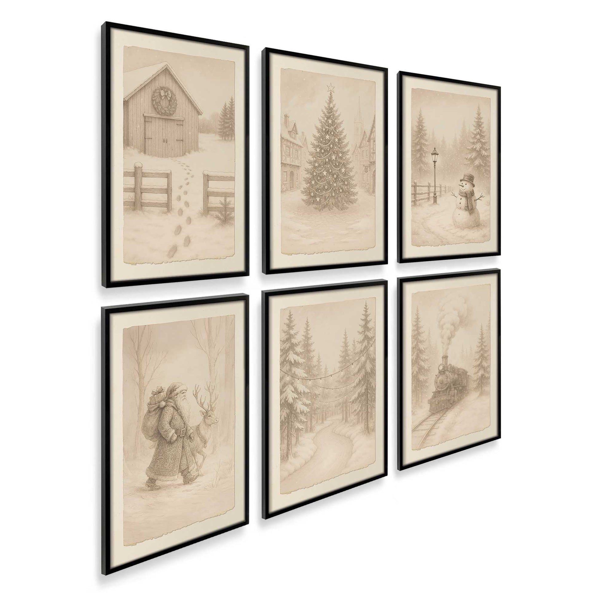 [Color:Satin Black], Picture of art in a Satin Black frame at an angle