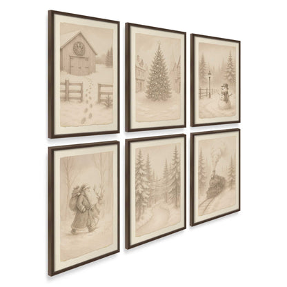 [Color:Belvinder Brown], Picture of art in a Belvinder Brown frame at an angle