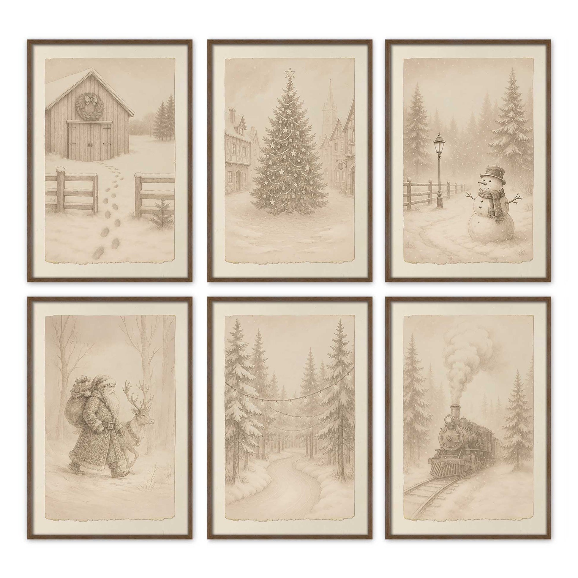 [Color:Walnut], Picture of art in a Walnut frame