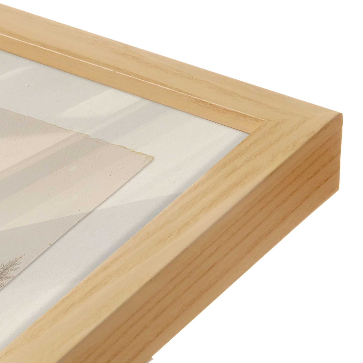 [Color:American Maple], Picture of art in an American Maple frame of the corner