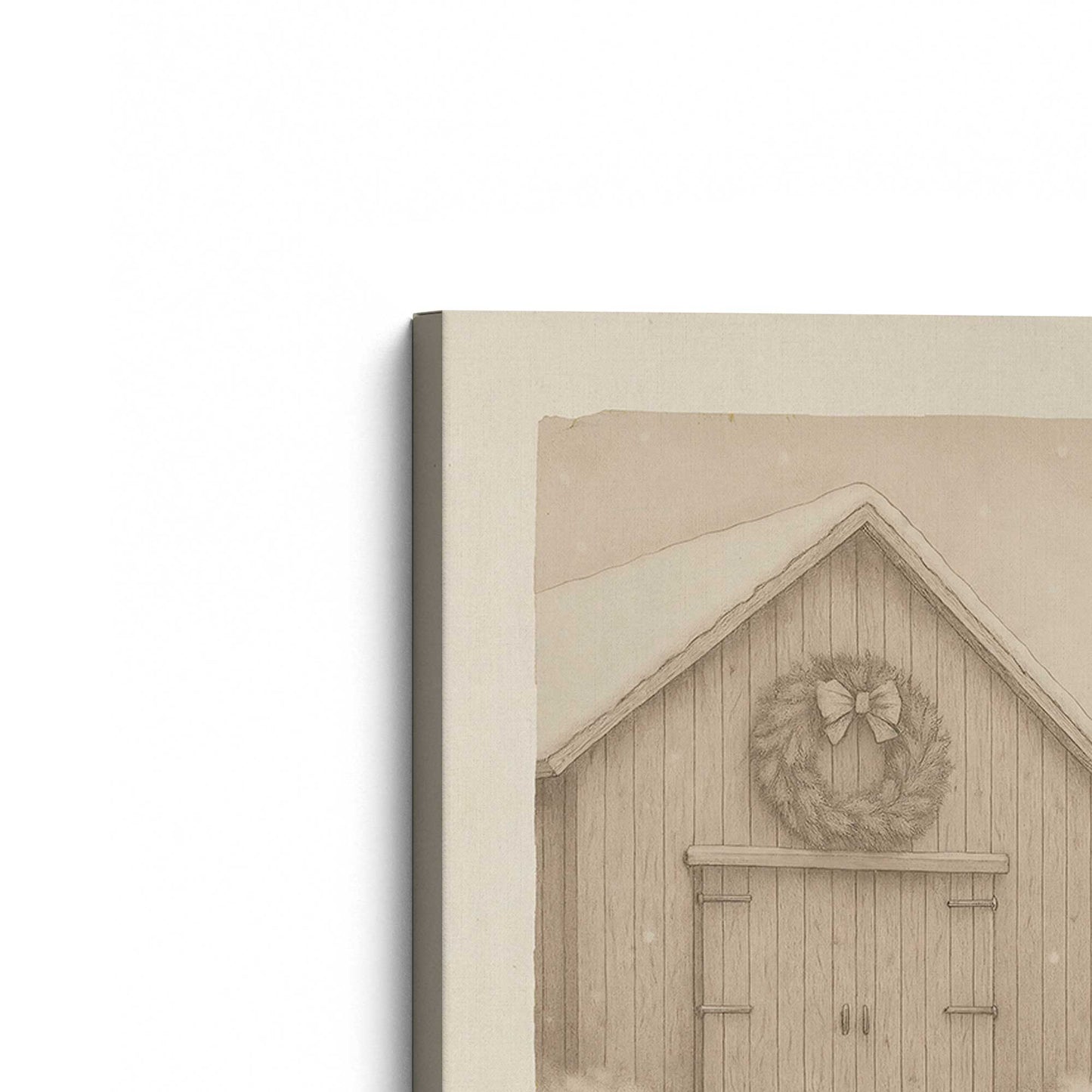 [Color:Stretched Canvas], Picture of the corner of the art