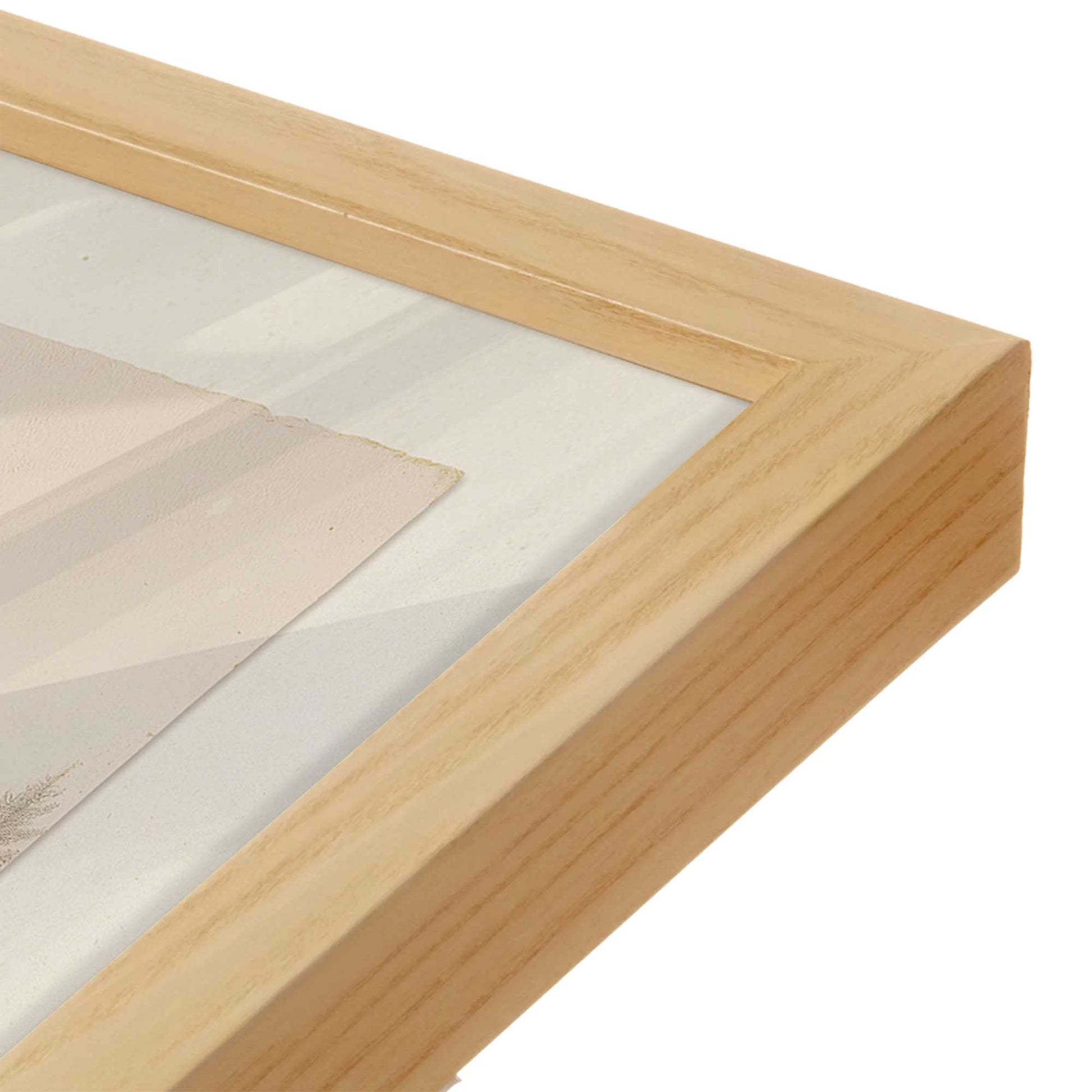 [Color:American Maple], Picture of art in a American Maple frame of the corner