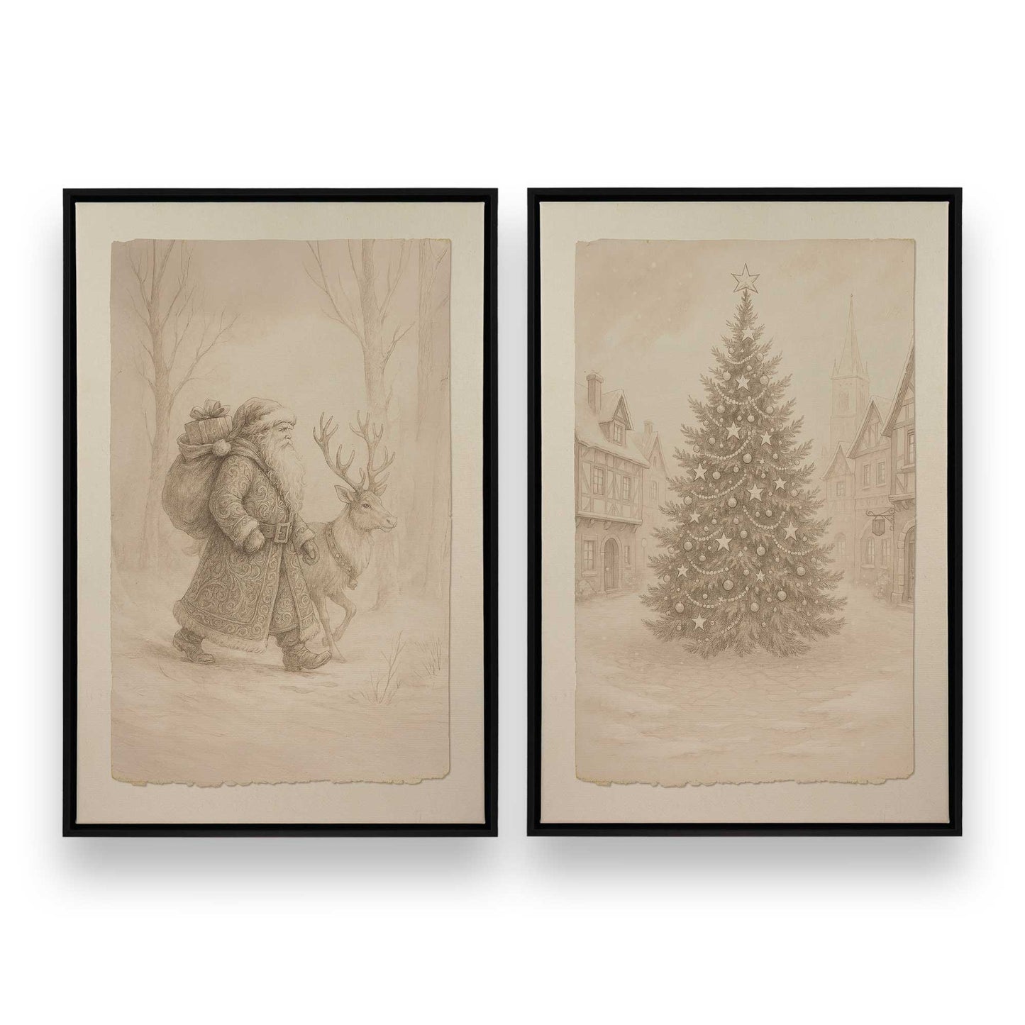 [Color:Satin Black], Picture of art in a Satin Black frame