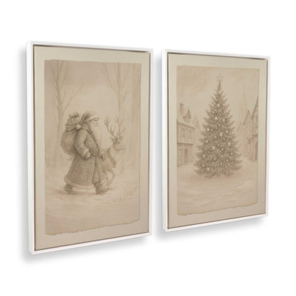 [Color:Opaque White], Picture of art in a White frame at an angle