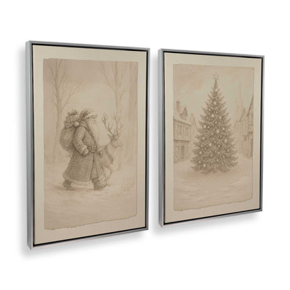 [Color:Polished Chrome], Picture of art in a Polished Chrome frame at an angle