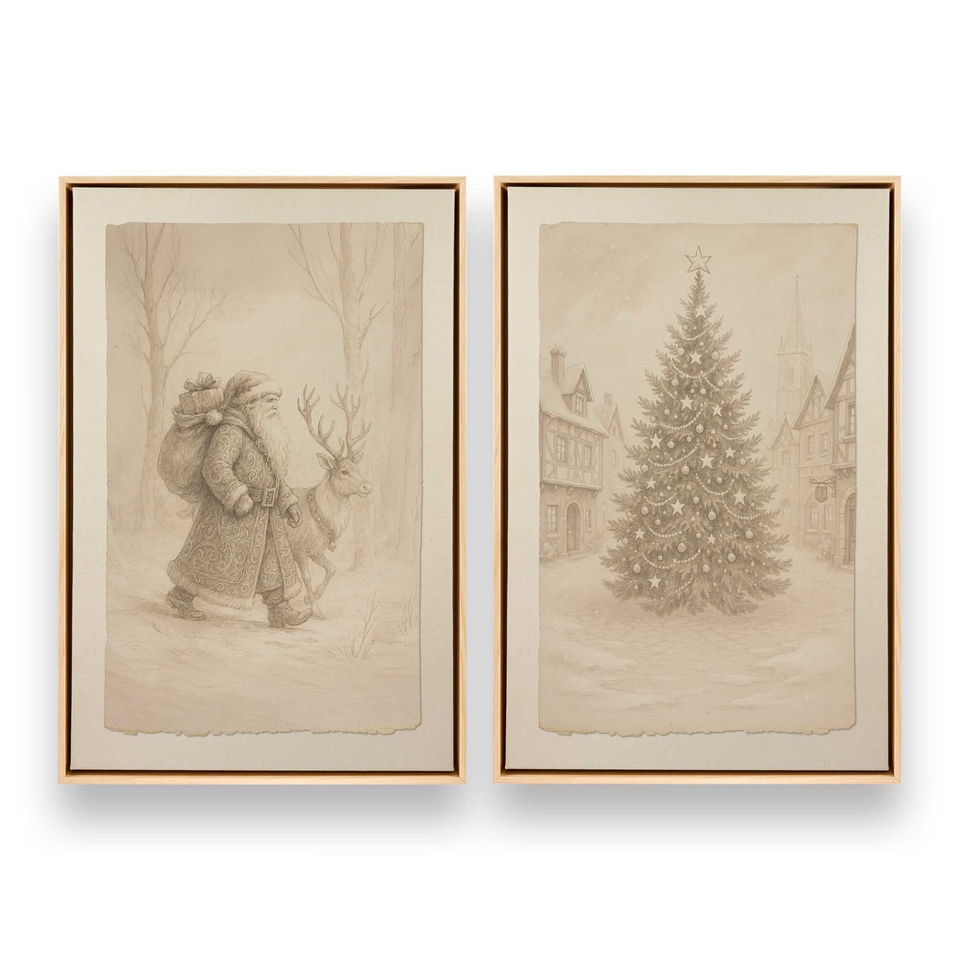 [Color:American Maple], Picture of art in a American Maple frame