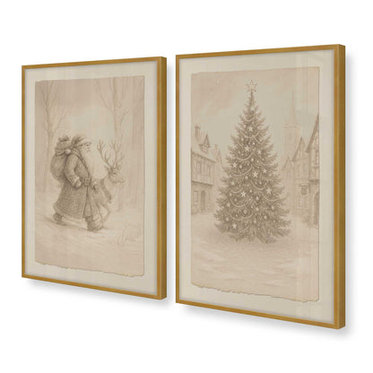 [Color:Polished Gold], Picture of art in a Polished Gold frame at an angle