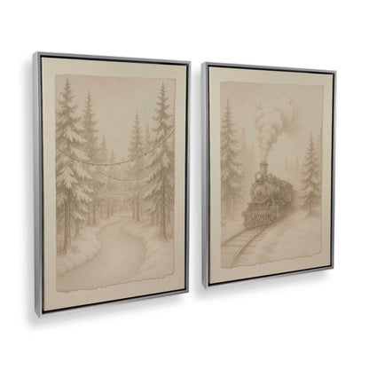 [Color:Polished Chrome], Picture of art in a Polished Chrome frame at an angle