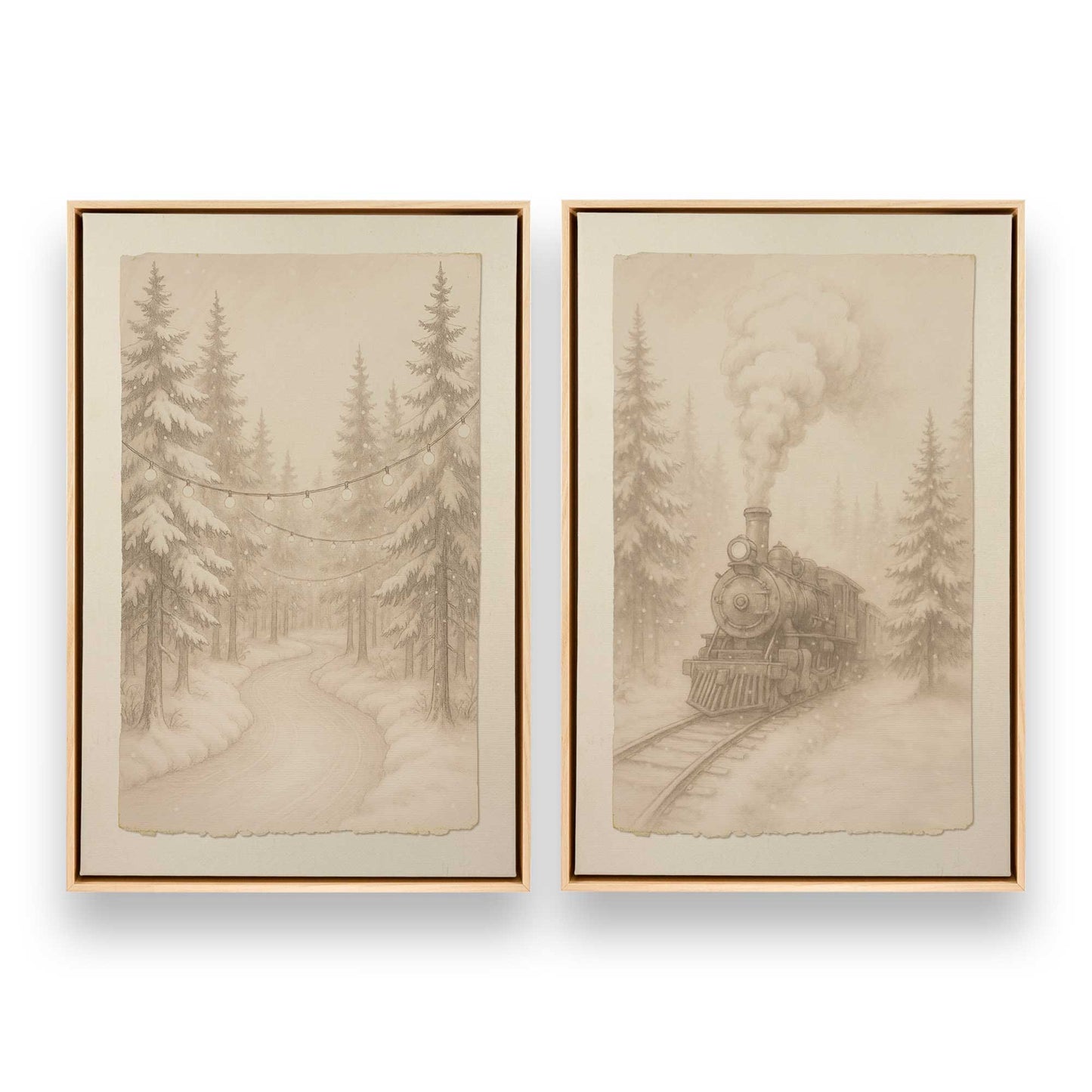 [Color:American Maple], Picture of art in a American Maple frame