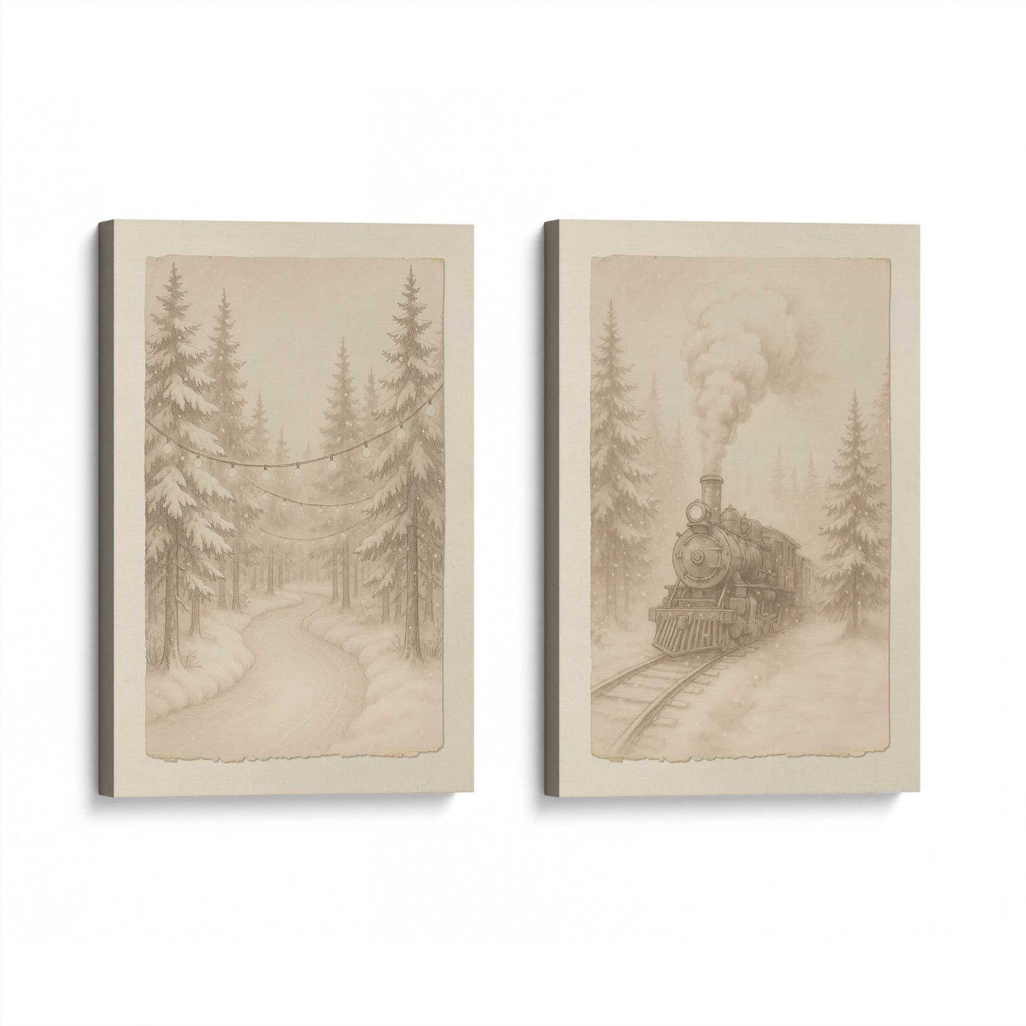 [Color:Stretched Canvas], Picture of art at an angle