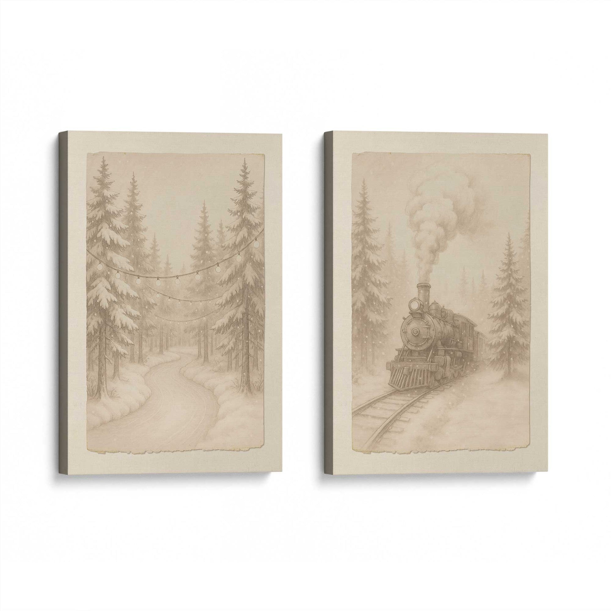 [Color:Stretched Canvas], Picture of art at an angle