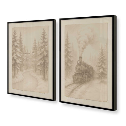 [Color:Satin Black], Picture of art in a Satin Black frame at an angle