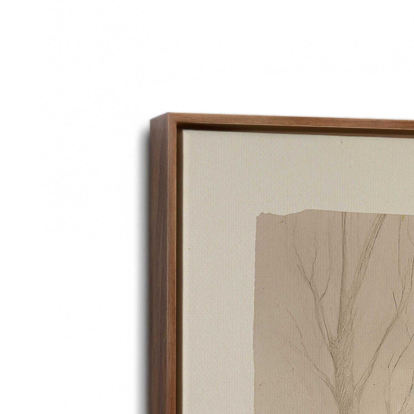 [Color:Walnut], Picture of the corner of the art