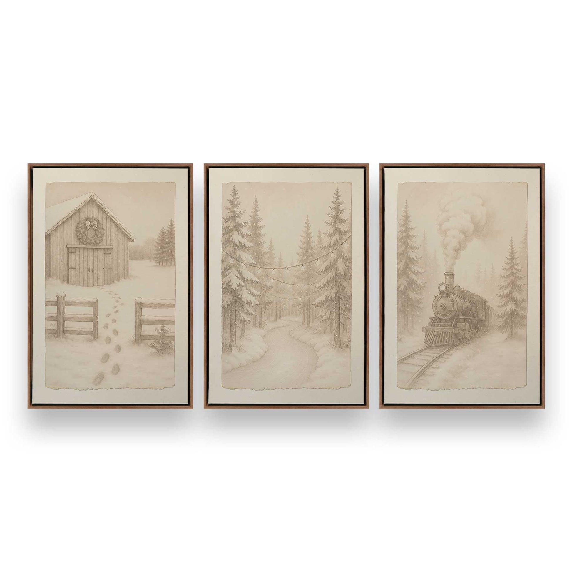 [Color:Walnut], Picture of art in a Walnut frame