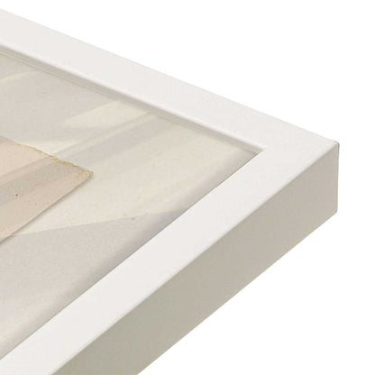 [Color:Opaque White], Picture of art in an Opaque White frame of the corner