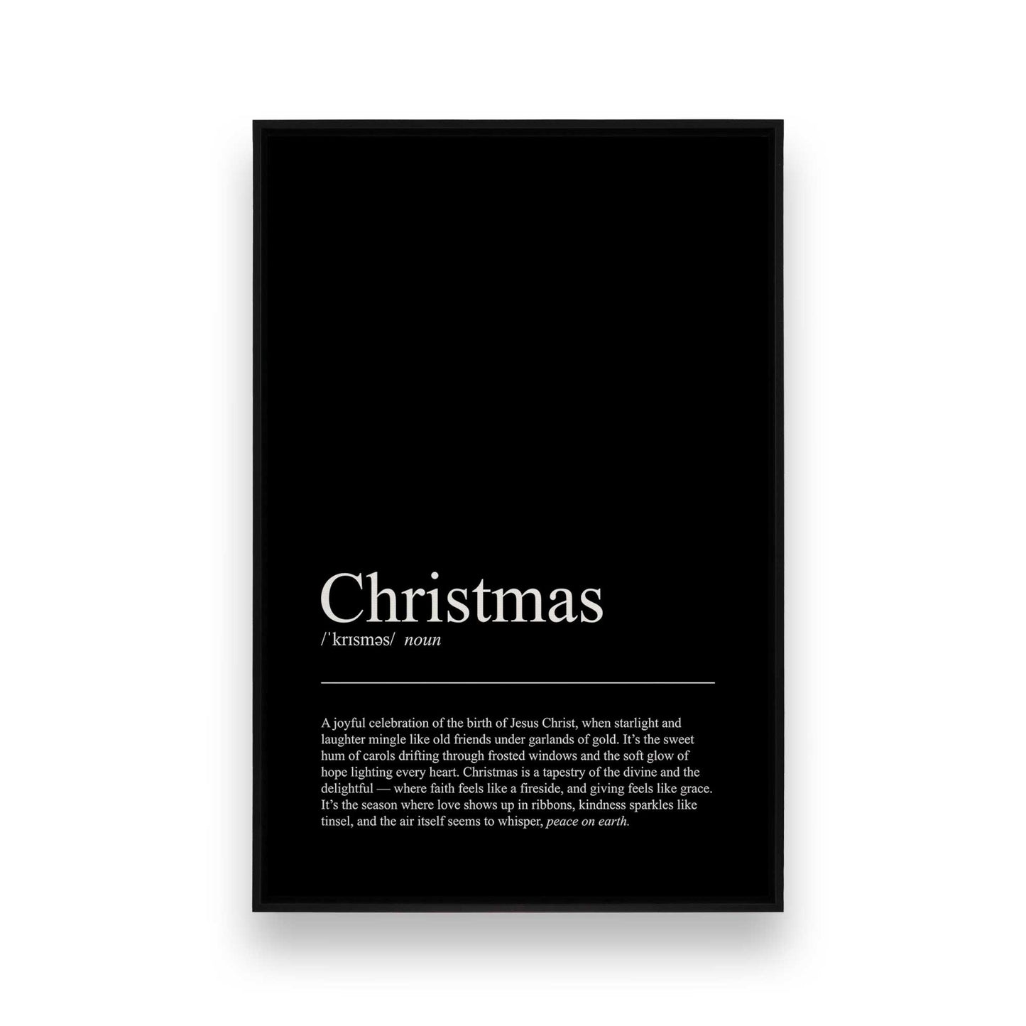 [Color:Satin Black], Picture of art in a Satin Black frame