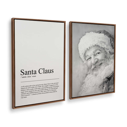 [Color:Walnut], Picture of art in a Walnut frame at an angle