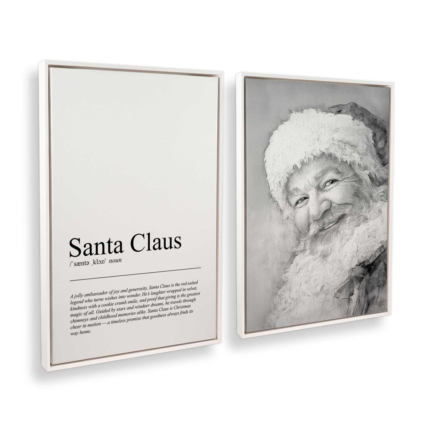 [Color:Opaque White], Picture of art in a White frame at an angle