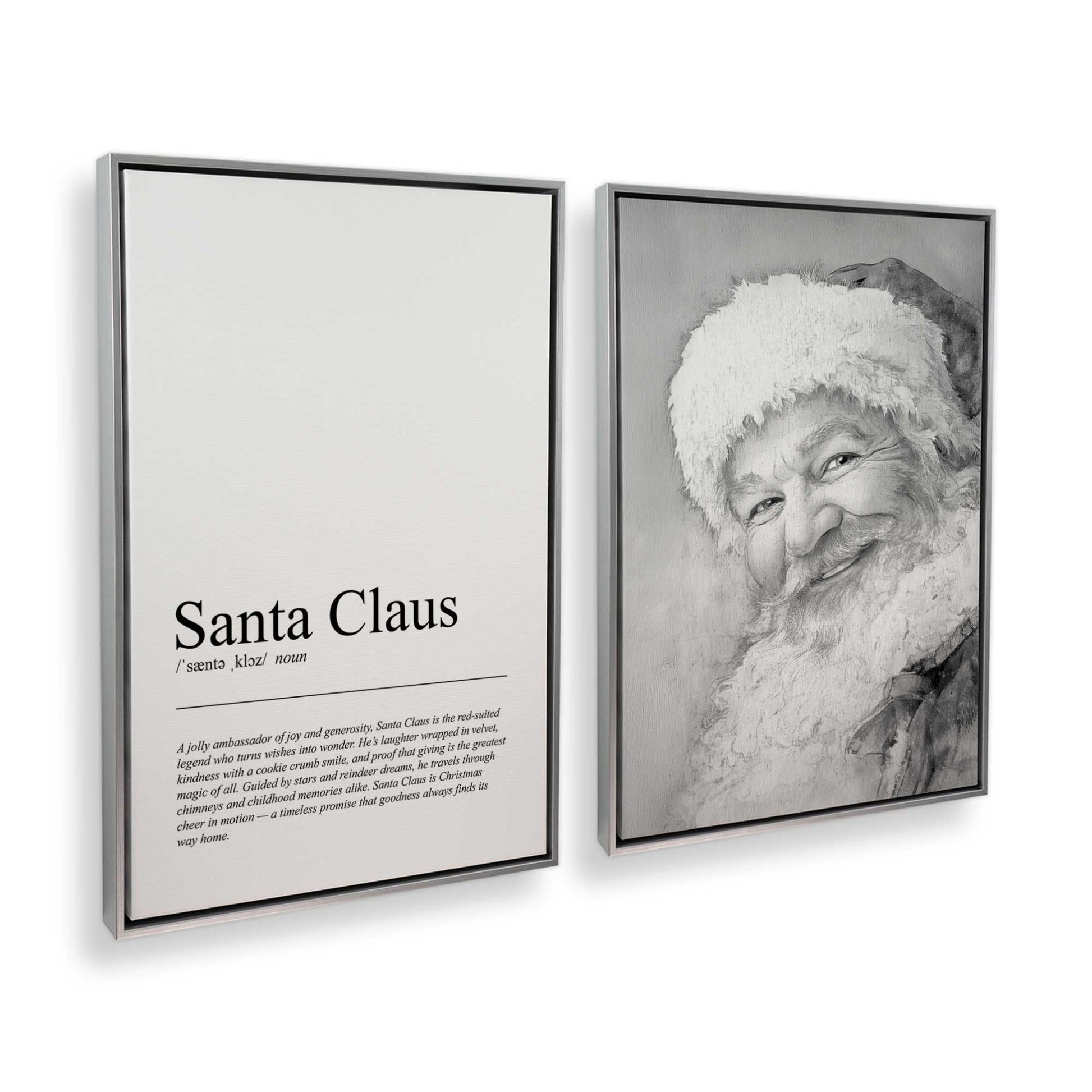 [Color:Polished Chrome], Picture of art in a Polished Chrome frame at an angle