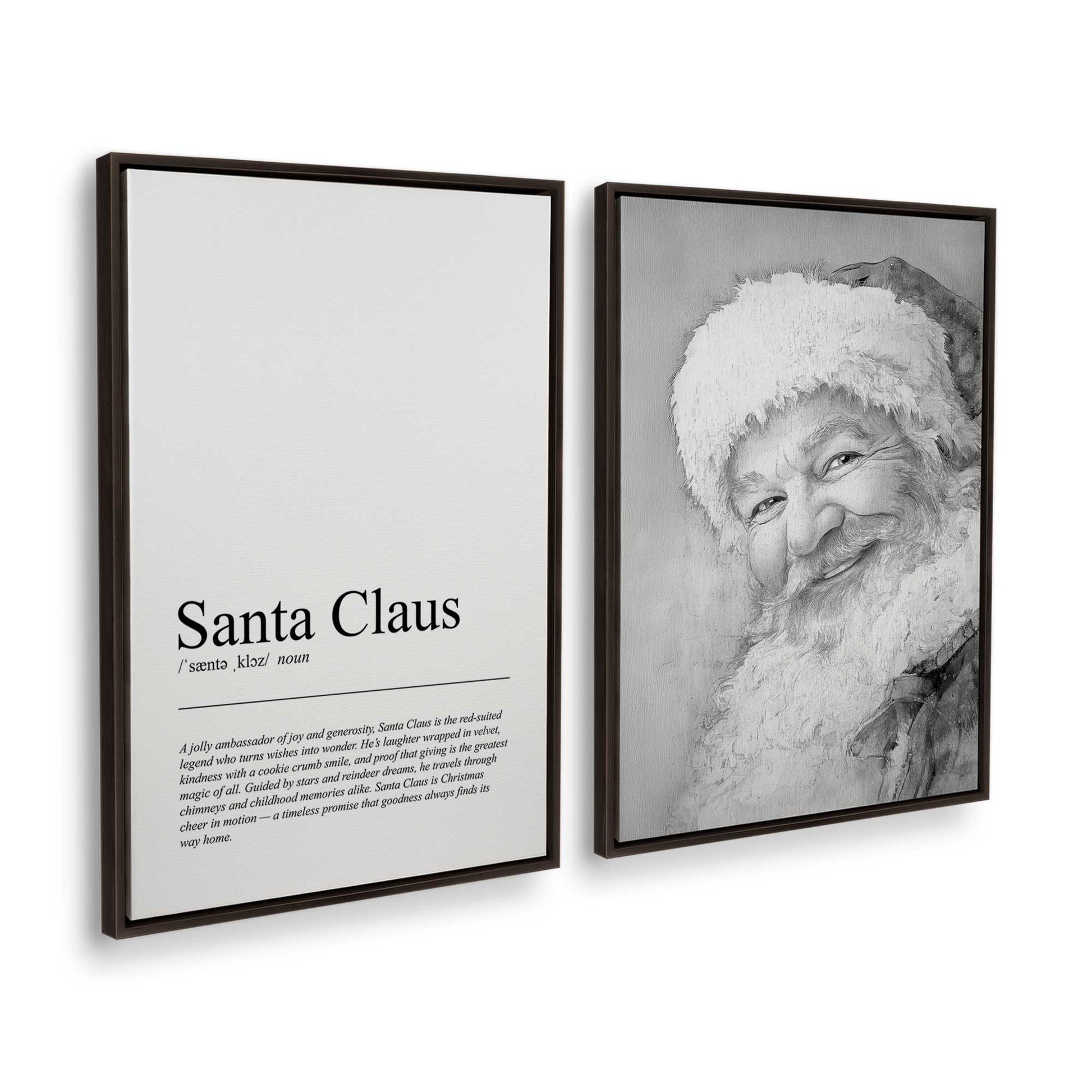 [Color:Espresso], Picture of art in a Espresso frame at an angle