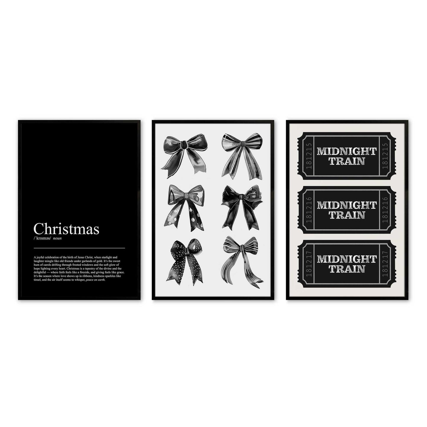 [Color:Satin Black], Picture of art in a Satin Black frame
