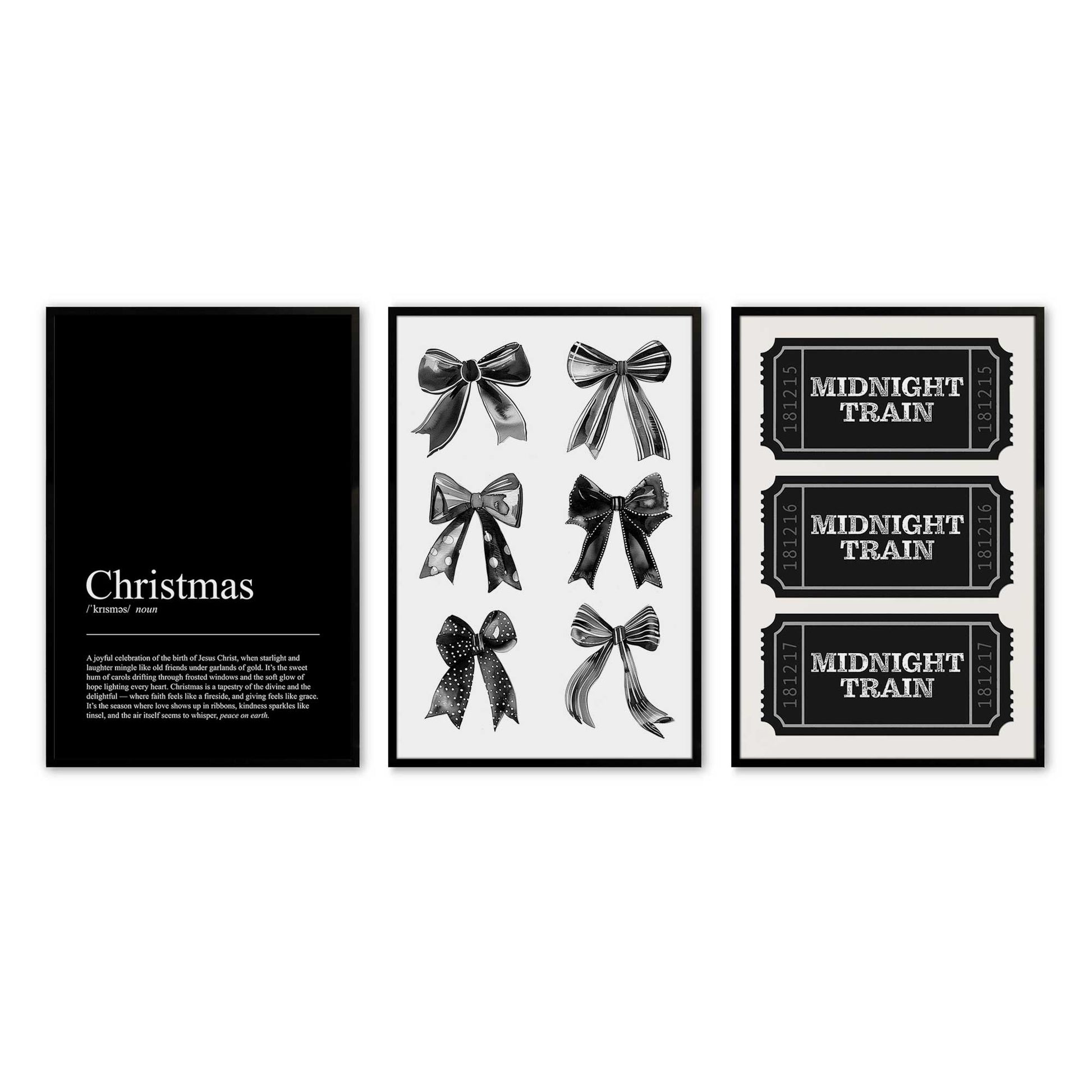 [Color:Satin Black], Picture of art in a Satin Black frame