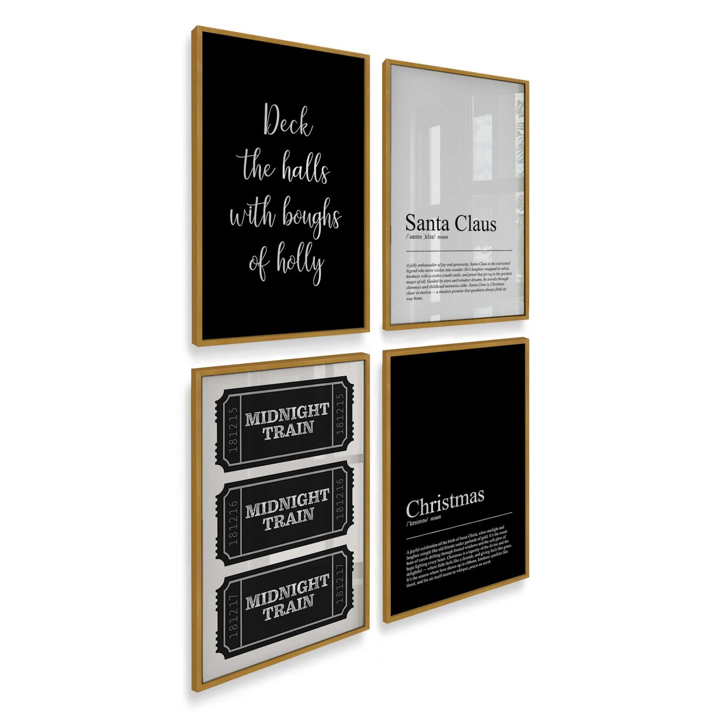 [Color:Polished Gold], Picture of art in a Polished Gold frame of the corner