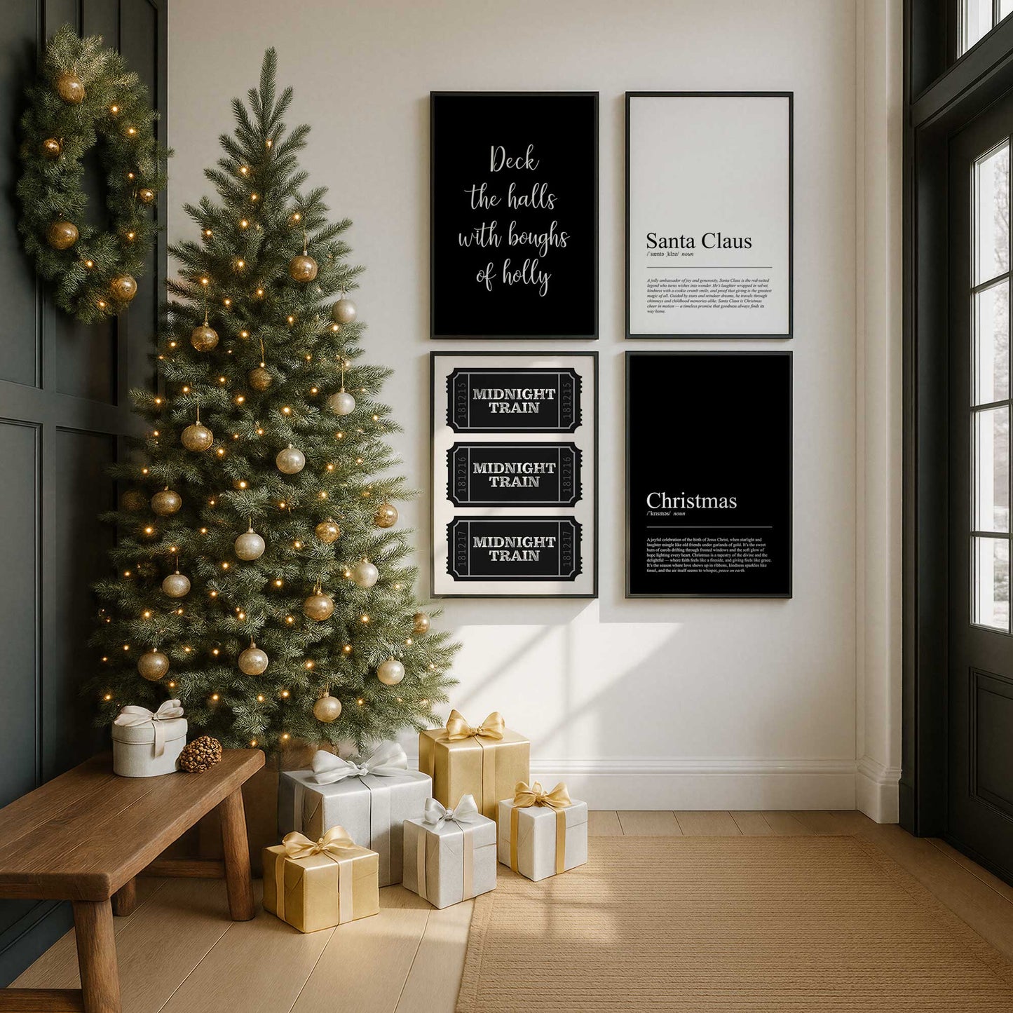 [Color:Satin Black], Picture of art in a Satin Black frame