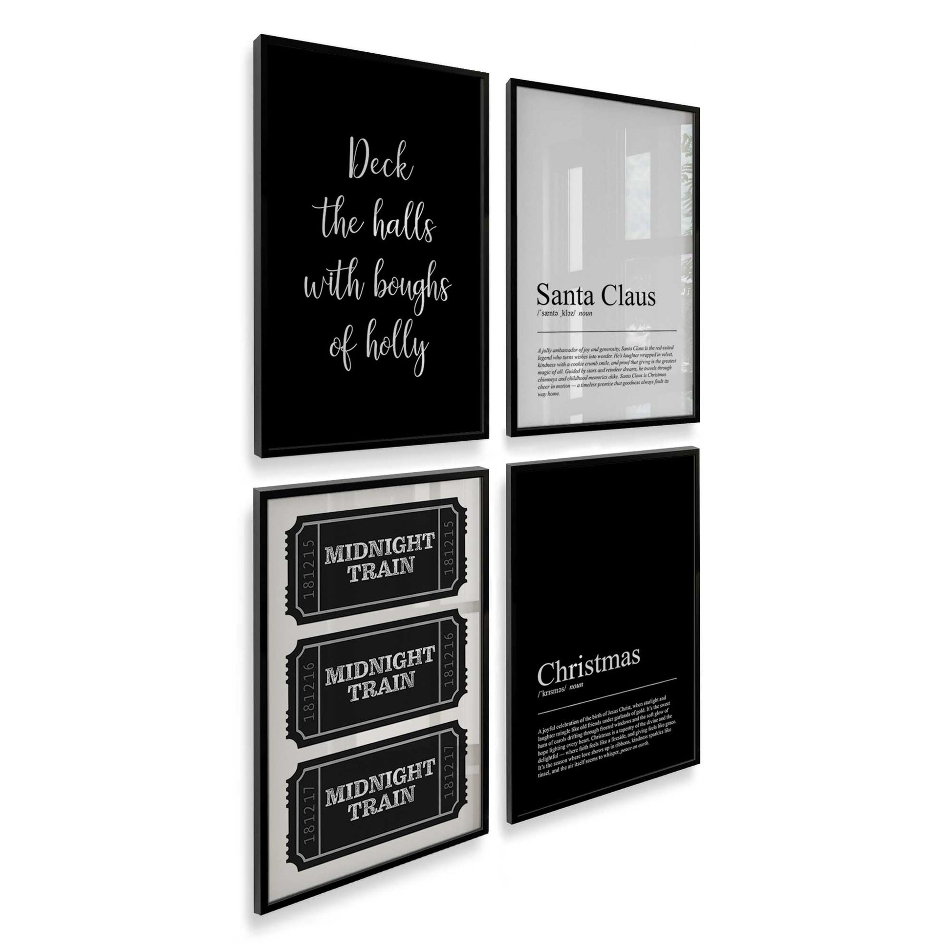 [Color:Satin Black], Picture of art in a Satin Black frame at an angle