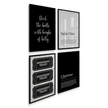 [Color:Satin Black], Picture of art in a Satin Black frame at an angle